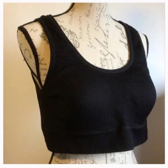 Torrid Curve Rib Scoop Bralette Size 3 Black - Picture 3 of 7